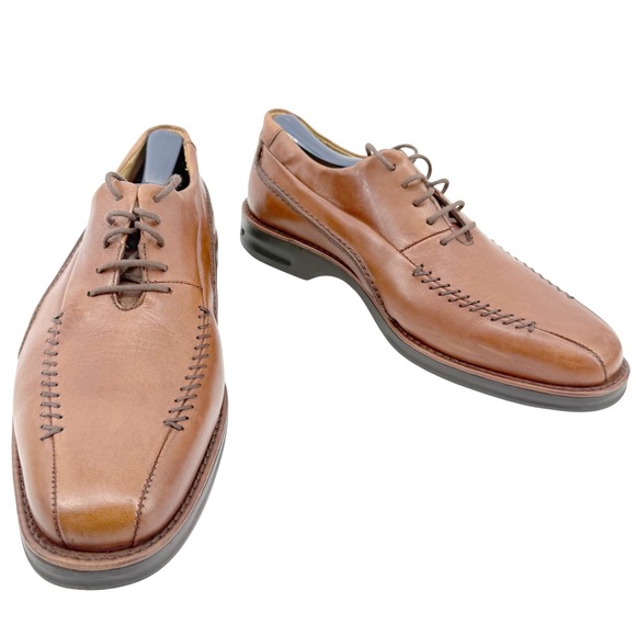 Arnold Palmer Legend Other - Arnold Palmer Legend Marvel Oxford Mens 8 M Brown Leather Whipstitch Square Toe